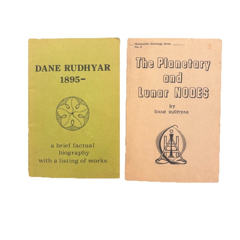 Dane Rudhyar Astrology Pamphlet Lot Of 2 (1971–72) – Seed Center & Ecology Press